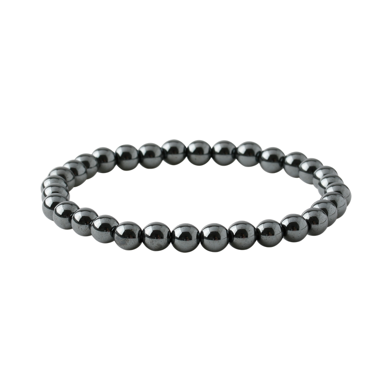 Hematit 6mm Doğal Taş Bileklik