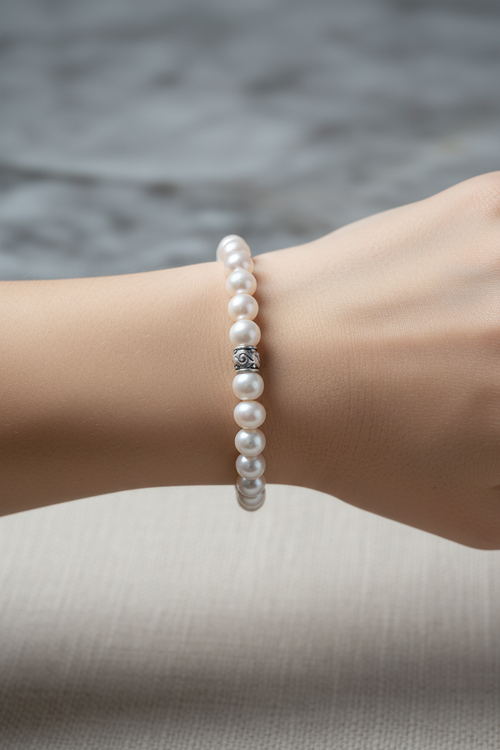 İnci 10mm Doğal Taş Bileklik - Görsel 2 - Safnaturel