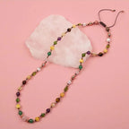 Anne Kolye Doğal Taş Selenit-Hematit-Kalsit-Kaplan Gözü-Sitrin-Ametist-Yeşim-Kehribar-Aventurin-Pembe Kuvars-Zebercet-Pembe Kuvars