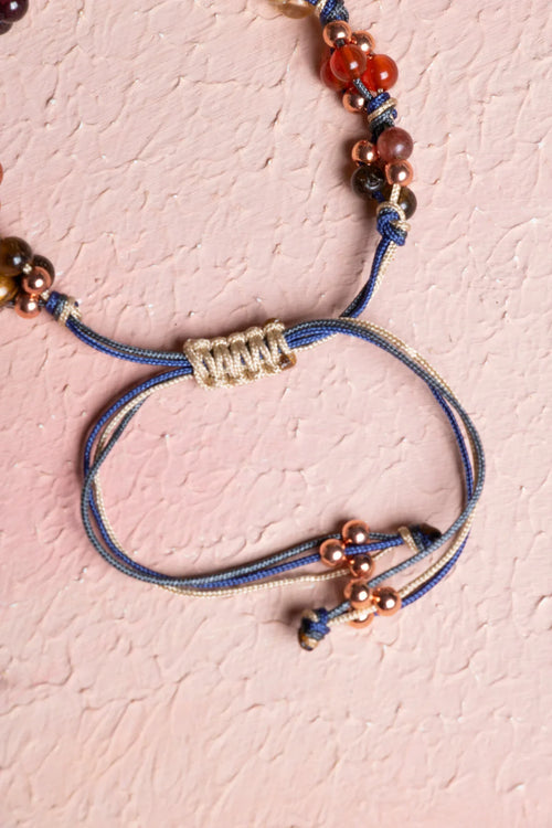 Sertifikalı Doğaltaş Makrome Bileklik – Oğlak Burcu