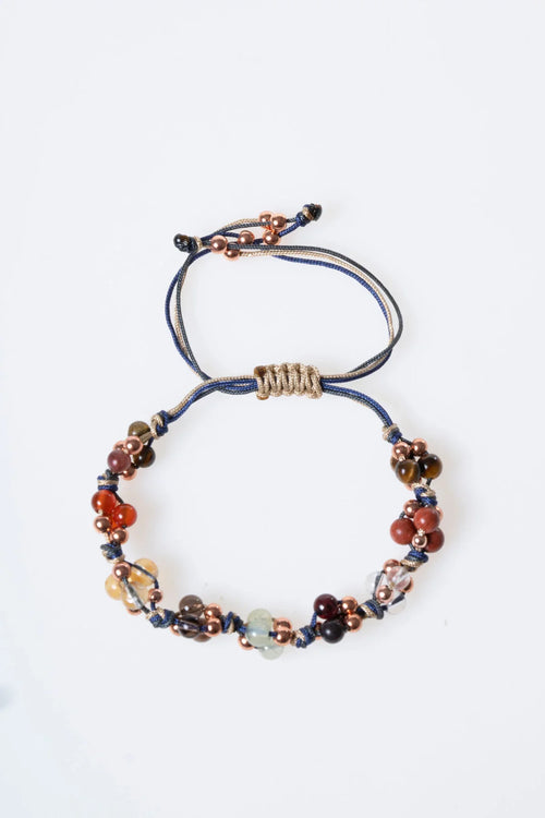 Sertifikalı Doğaltaş Makrome Bileklik – Oğlak Burcu