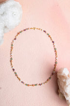 Sertifikalı Koç Burcu Gümüş Yıldızlı Doğal Taş Kolye