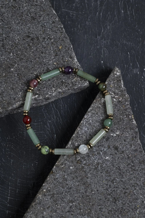 Sertifikalı Aventurin ve Koç Burcu Doğal Taş Bileklik