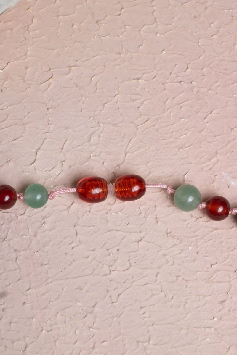 Sertifikalı Kırmızı Akik, Yeşil Aventurin, Lapis, Pembe Kuvars, Ametist, Havlit, Yeşim, Shungite Kız Öğrenci Kolye - Görsel 3 - Safnaturel