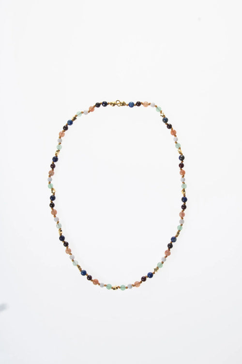 Sertifikalı İkizler Burcu Gümüş Yıldızlı Doğal Taş Kolye