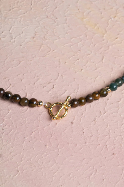 Sertifikalı Aslan Burcu Doğal Taş Kolye