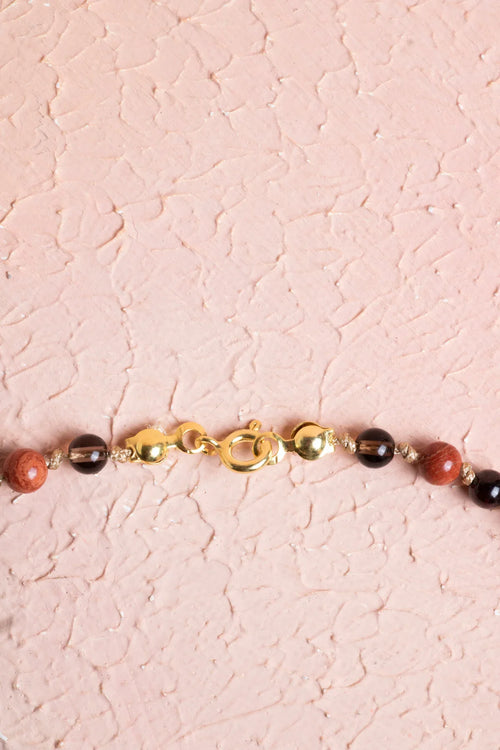 Sertifikalı Oğlak Burcu Gümüş Yıldızlı Doğal Taş Kolye