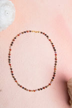 Sertifikalı Oğlak Burcu Gümüş Yıldızlı Doğal Taş Kolye