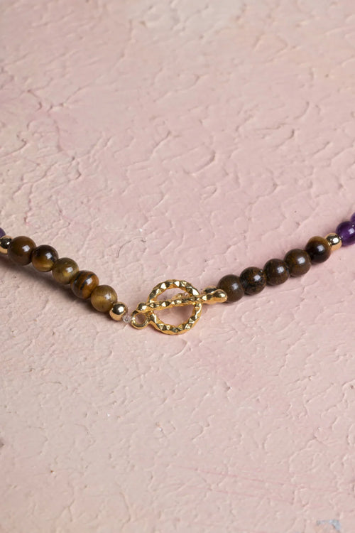 Sertifikalı Kova Burcu Doğal Taş Kolye