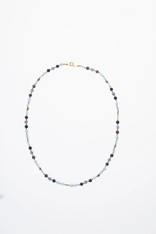 Sertifikalı Balık Burcu Gümüş Yıldızlı Doğal Taş Kolye