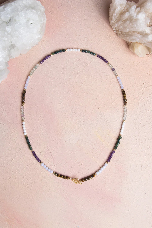 Sertifikalı Balık Burcu Doğal Taş Kolye