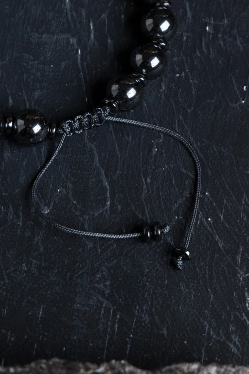 Sertifikalı Hematit Zirkon Aparatlı Doğaltaş Makrome Bileklik