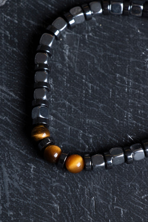 Sertifikalı Hematit – Kaplan Gözü Doğaltaş Bileklik