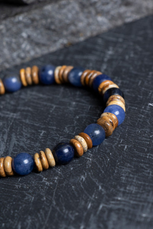 Sodalit – Odun Jasper Doğaltaş Bileklik