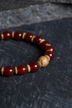 Kırmızı Akik – Odun Jasper Doğaltaş Bileklik