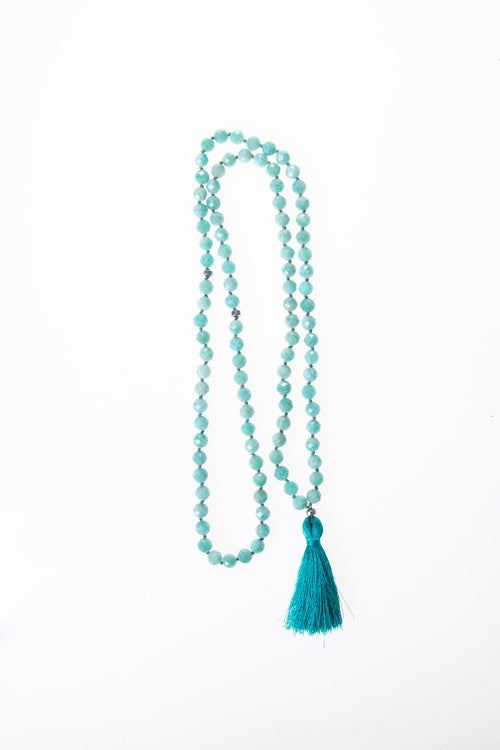 Sertifikalı Amazonit Elmas Kesim Fasetli Doğaltaş Tesbih Kolye 99’luk – 8 mm