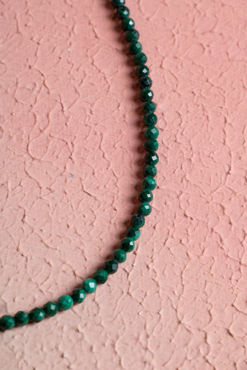 Sertifikalı Malahit Doğaltaş Kolye