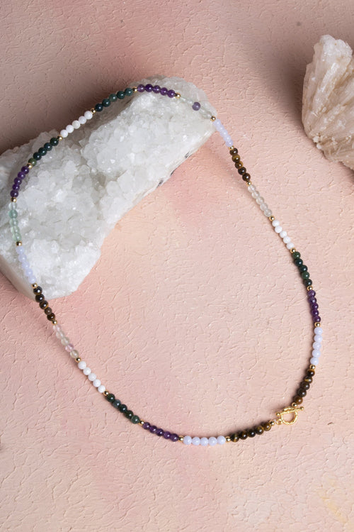 Sertifikalı Balık Burcu Doğal Taş Kolye