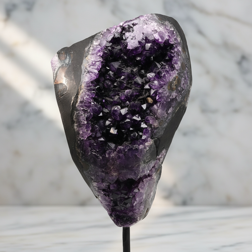 Ametist Doğal Taş Standlı Ham Parça – Safnaturel (3423 gr)