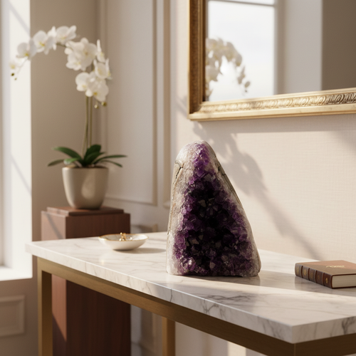 Ametist Doğal Taş Ham Parça – Safnaturel (516 gr)