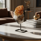 Sitrin Doğal Taş Standlı Ham Parça – Safnaturel (4128 gr)