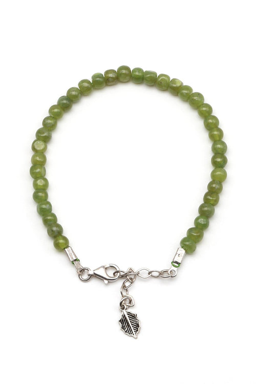 Zebercet Doğal Taş 925 Ayar Gümüş Bileklik