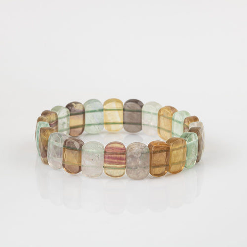 Sarı Florit Doğal Taş Geniş Kesim Bileklik