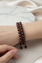 Dragon Jasper 8mm Çift Sıra Makrome Doğal Taş Bileklik - Görsel 1 - Safnaturel