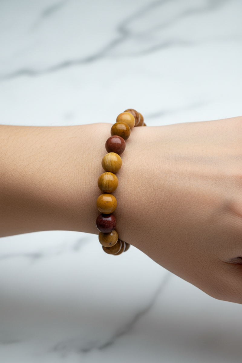 Jasper 10mm Doğal Taş Bileklik - Görsel 1 - Safnaturel