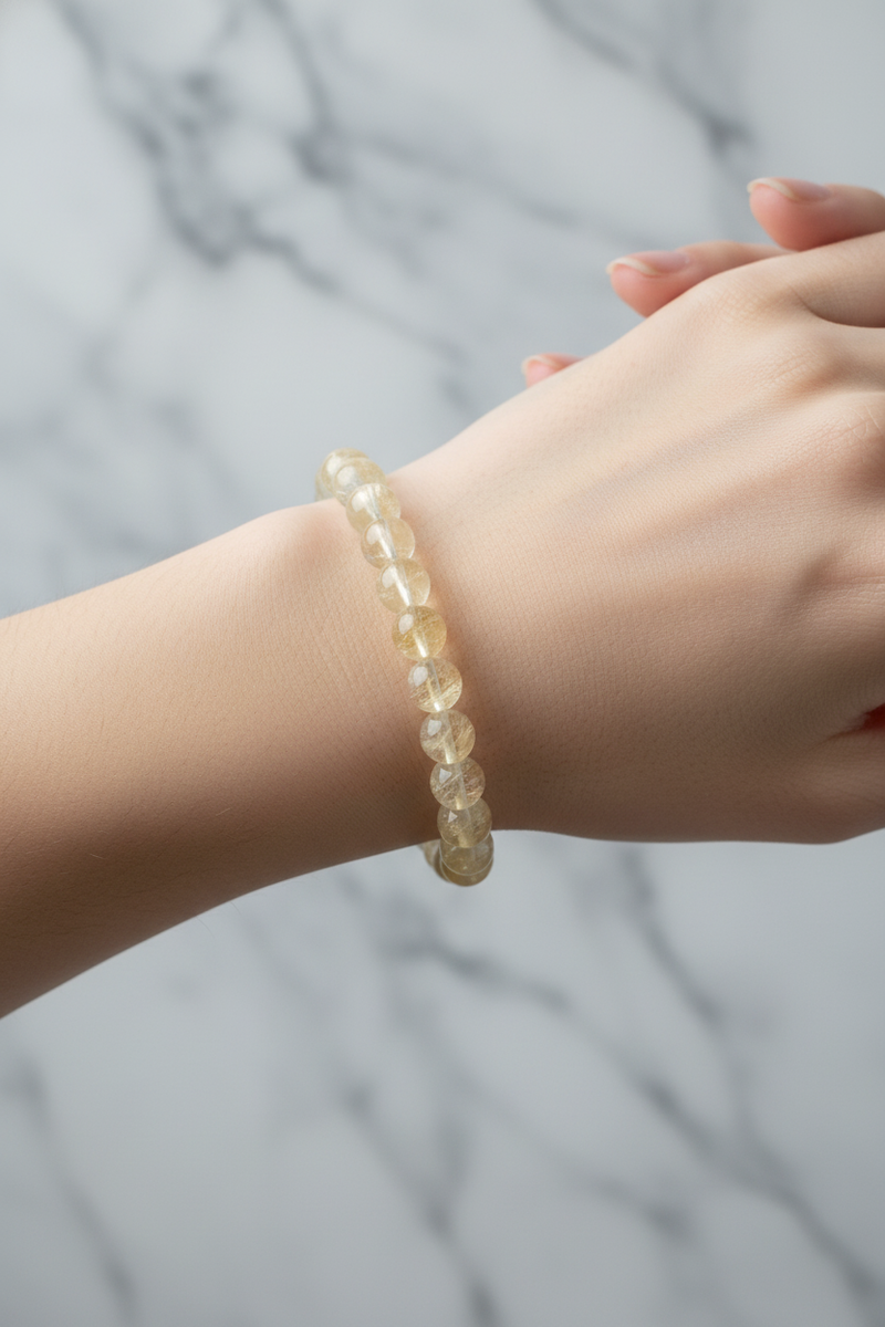 Sitrin 8mm Doğal Taş Bileklik - Görsel 2 - Safnaturel