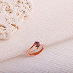 Sertifikalı Ametist 925 Ayar Gümüş Yüzük (SK:541)