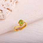 Sertifikalı Zebercet 925 Ayar Altın Kaplama Gümüş Yüzük (SK:543)