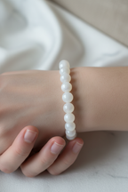 Selenit 8mm Doğal Taş Bileklik - Görsel 1 - Safnaturel