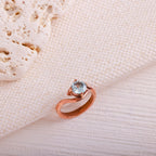 Sertifikalı Topaz 925 Ayar Gümüş Yüzük (SK:547)