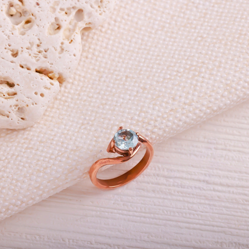 Sertifikalı Topaz 925 Ayar Gümüş Yüzük - Safnaturel