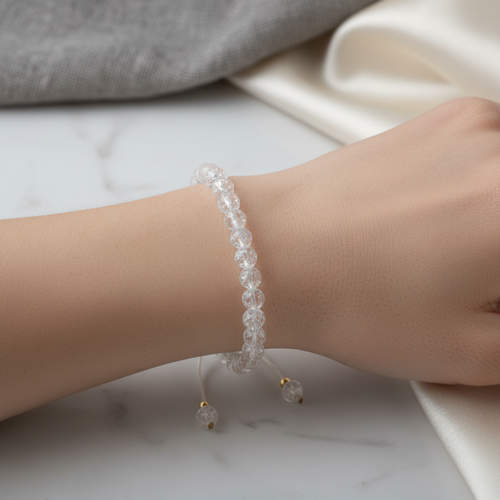 Necef 6 mm Merdiven Kapama Doğal Taş Bileklik – El İşçiliği