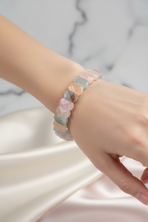 Heliodor (Helidor) Doğal Taş Geniş Kesim Bileklik