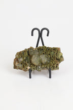 Epidot Doğal Taş Standlı Parça
