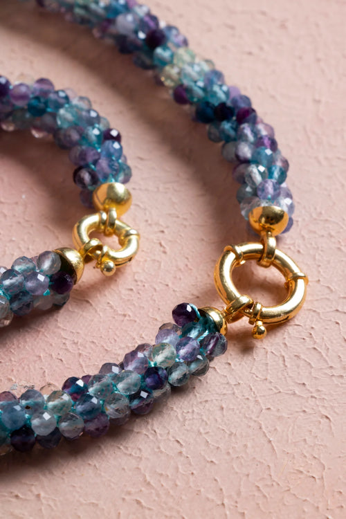 Sertifikalı El İşçiliği Örme Florit Gümüş Kapama Set – Kolye 48 cm, Bileklik 19 cm