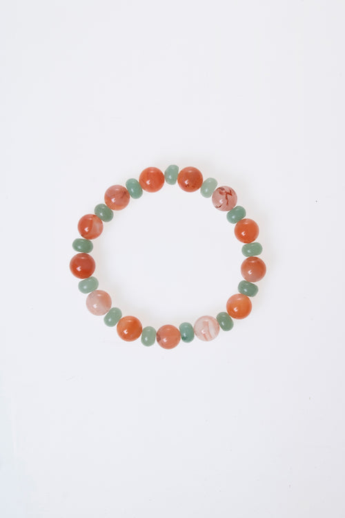 Yemen Akiği & Aventurin Doğaltaş Bileklik