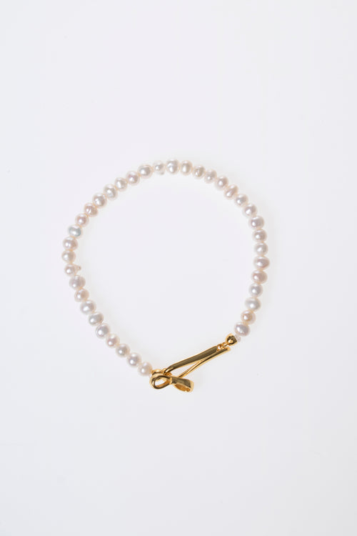 İnci Doğaltaş 925 Ayar Gümüş Bileklik