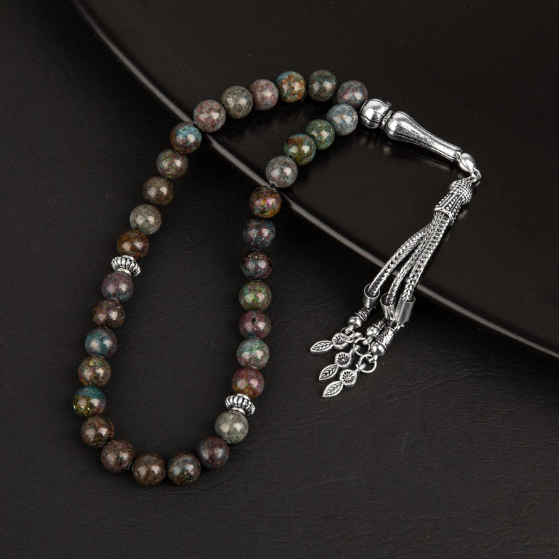Ruby Kiyanit Doğal Taş Tesbih 33lük - 8mm