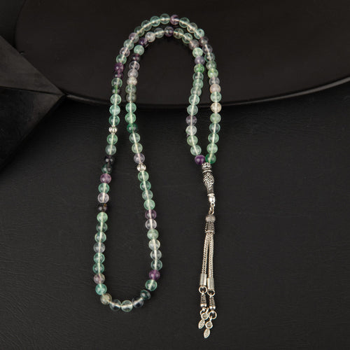 Yeşil Florit Doğal Taş Tesbih 99luk - 6mm