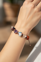 Akrep Burcu Makrome Tasarım Doğal Taş Bileklik