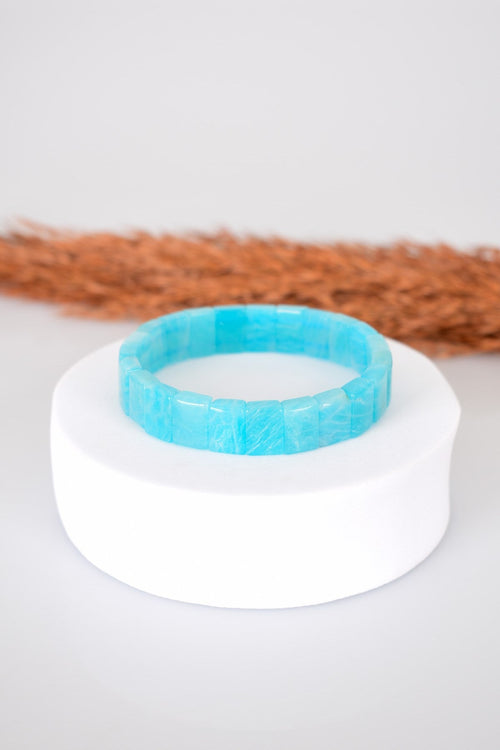 Amazonit Doğal Taş Bileklik A+ Kalite