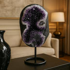 Ametist Doğal Taş Standlı Ham Parça