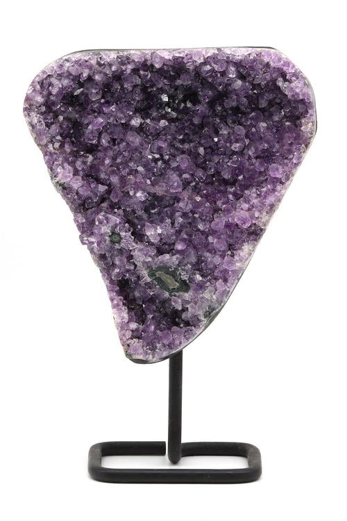 Amethyst Natural Stone Raw Piece with Stand | Collectible Purple Crystal Decorative Natural Stone