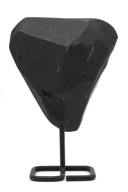 Amethyst Natural Stone Raw Piece with Stand | Collectible Purple Crystal Decorative Natural Stone