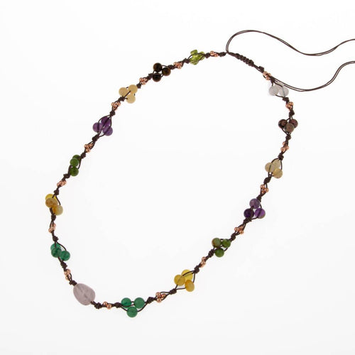 Anne Kolye Doğal Taş Rodonit-Selenit-Hematit-Kalsit-Kaplan Gözü-Sitrin-Ametist-Yeşim-Kehribar-Aventurin-Kristal Kuvars-Zebercet-Pembe Kuvars