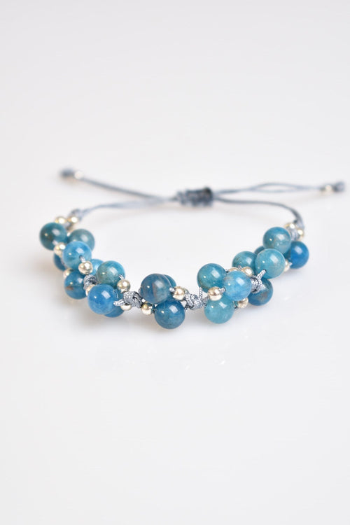 Apatit Üçlü Makrome Özel Tasarım Bileklik 6 mm